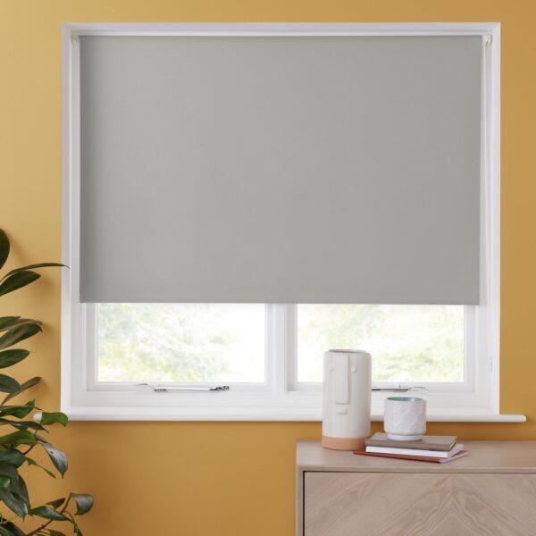 Argos Home Blackout Cloud Grey Roller Blind - 60cm