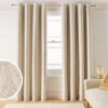 Argos Home Blackout Eyelet Curtains - Natural - 117x137cm