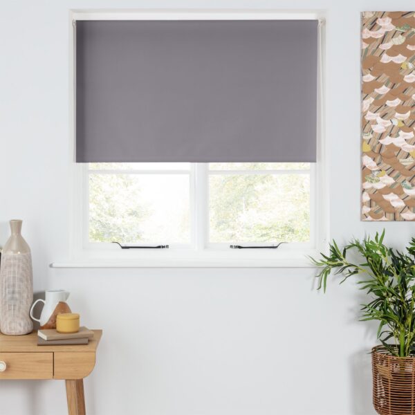Argos Home Blackout Slate Grey Roller Blind - 60cm
