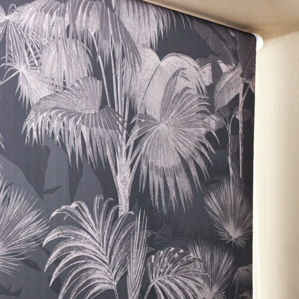 Argos Home Botanical Palm Blackout Grey Roller Blind - 90cm