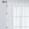Argos Home Brights Tassel Voile Curtain - White -145x229cm