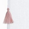 Argos Home Brights Tassel Voile Curtain - White -145x229cm