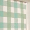 Argos Home Check Blackout Green Roller Blind - 90cm