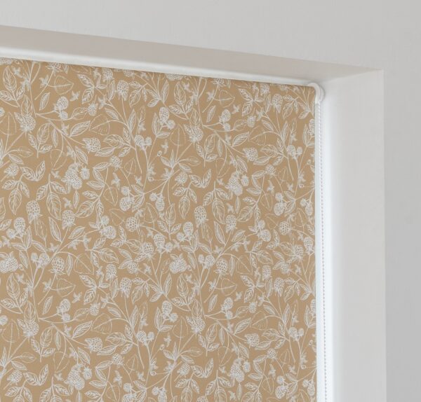 Argos Home Floral Blackout Mustard Roller Blind - 90cm