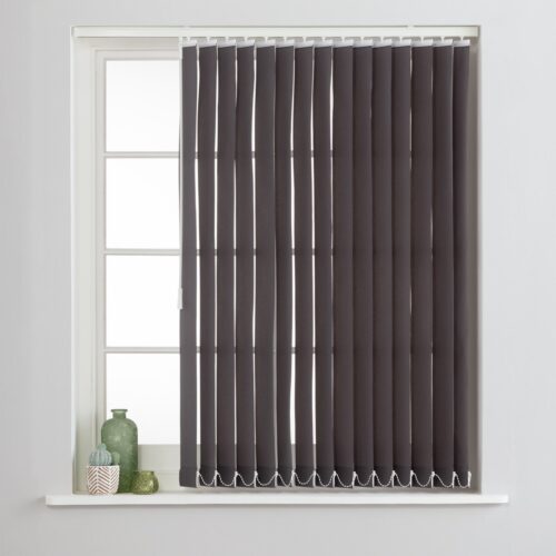 Argos Home Grey Vertical Blind - 90cm