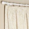 Argos Home Jacquard Pencil Pleat Curtains - Cream -117x137cm