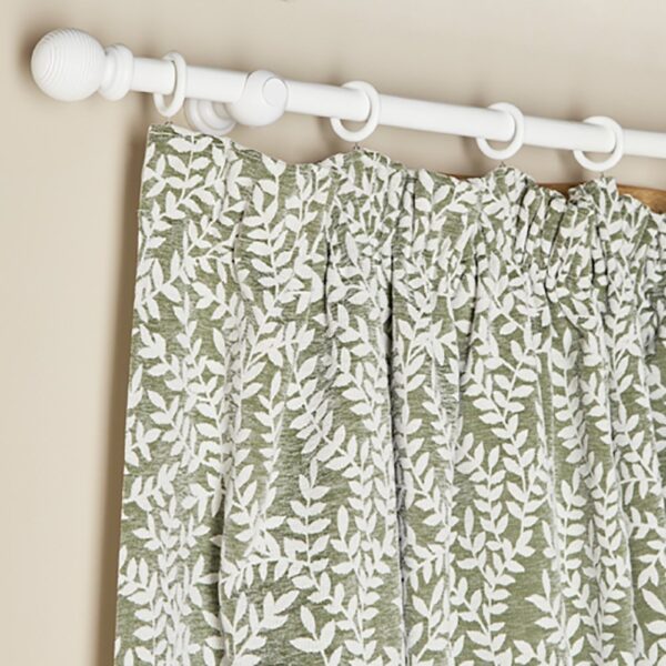 Argos Home Jacquard Pencil Pleat Curtains - Green -117x137cm