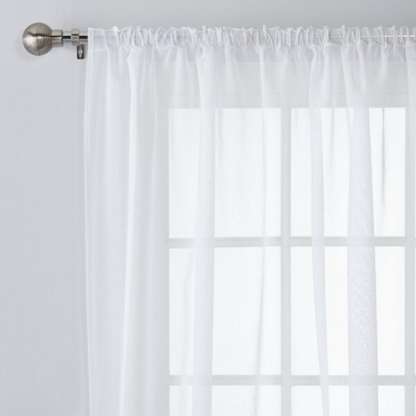 Argos Home Pencil Pleat Voile Curtain - White - 149x229cm