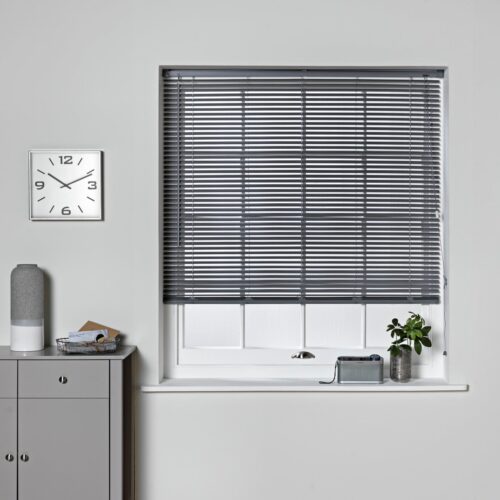 Argos Home Plastic Flint Grey Venetian Blind - 90cm
