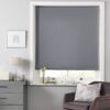Argos Home Shimmer Blackout Grey Roller Blind - 90cm