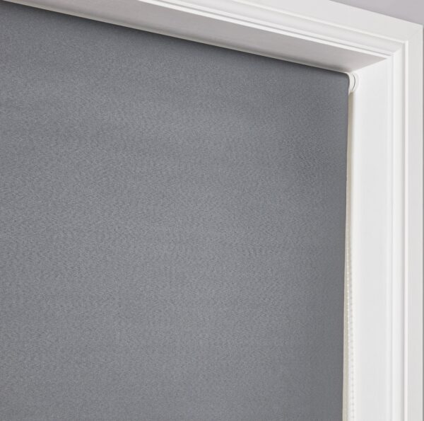 Argos Home Shimmer Blackout Grey Roller Blind - 90cm