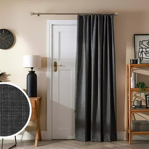 Argos Home Thermal Door Curtain - Charcoal - 117x213cm