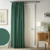 Argos Home Thermal Door Curtain - Green - 117x213cm