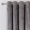 Argos Home Velvet Eyelet Curtains - Charcoal - 117x137cm