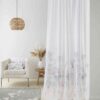 Catherine Lansfield Medowsweet Voile - White - 140x122cm