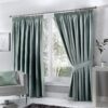 Fusion Dijon Blackout Curtains - Duck Egg - 117x137cm