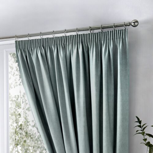 Fusion Dijon Blackout Curtains - Duck Egg - 117x137cm
