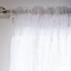 Habitat Bird Net Pencil Pleat Curtains - White - 240x91cm