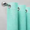 Habitat Blackout Eyelet Curtains - Aqua - 117x137cm