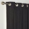 Habitat Blackout Eyelet Curtains - Black - 117x137cm