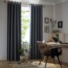 Habitat Blackout Eyelet Curtains - Blue - 168x229cm