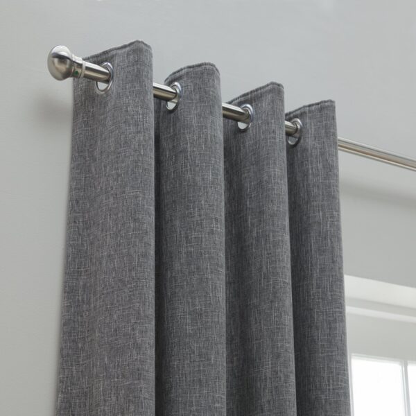 Habitat Blackout Eyelet Curtains - Charcoal - 117x137cm