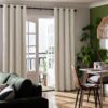 Habitat Blackout Eyelet Curtains - Cream - 117x137cm