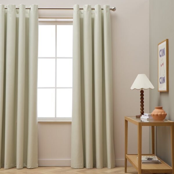 Habitat Blackout Eyelet Curtains - Cream - 117x137cm