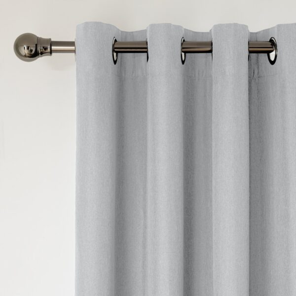 Habitat Blackout Eyelet Curtains - Dove Grey - 117x137cm