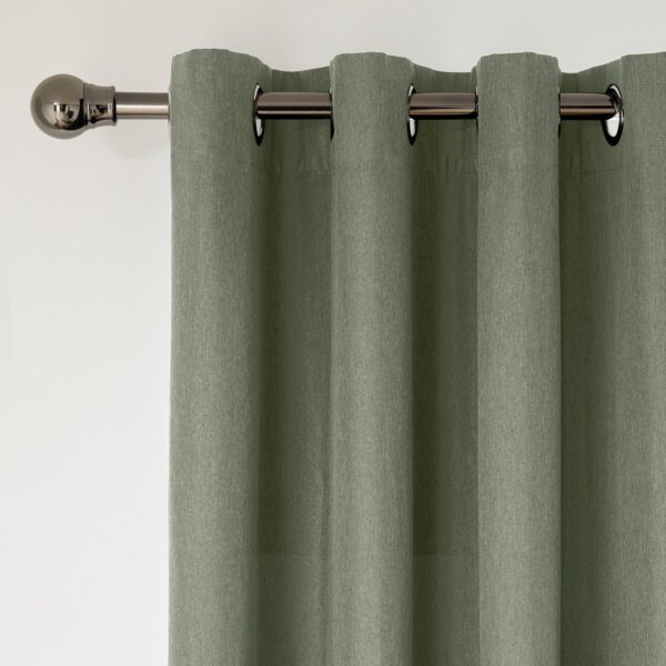 Habitat Blackout Eyelet Curtains - Green - 117x137cm