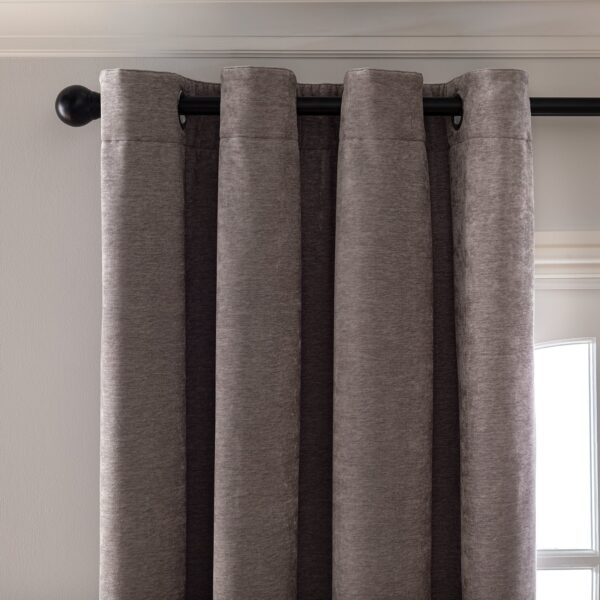 Habitat Blackout Eyelet Curtains - Grey - 117x137cm