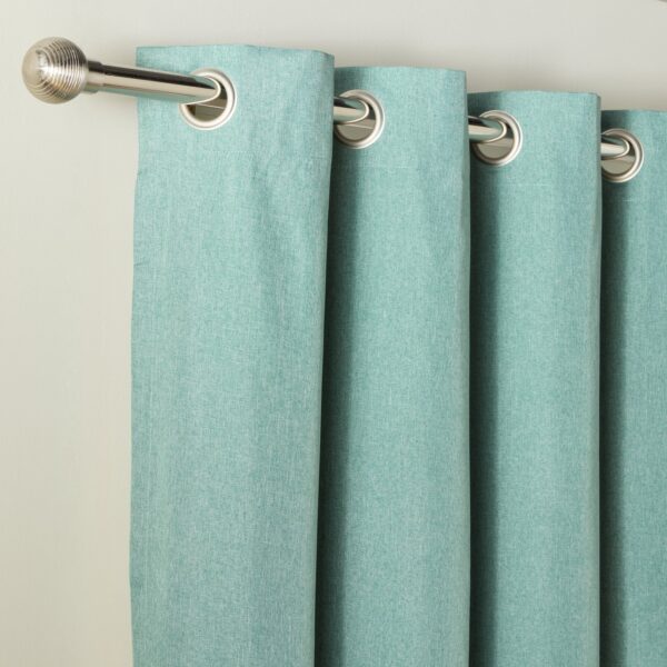 Habitat Blackout Eyelet Curtains - Light Teal - 117x137cm
