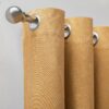 Habitat Blackout Eyelet Curtains - Mustard - 117x137cm