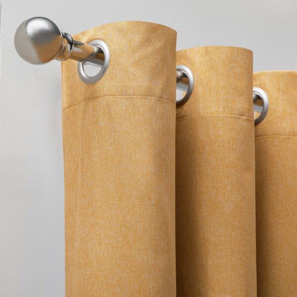 Habitat Blackout Eyelet Curtains - Mustard - 117x137cm