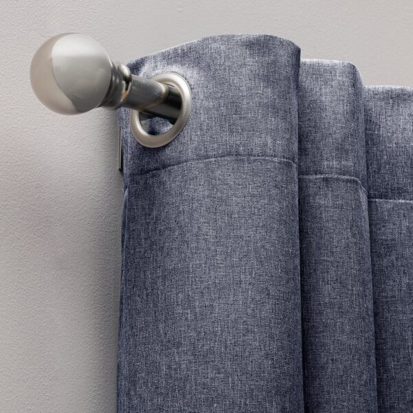 Habitat Blackout Eyelet Curtains - Navy - 117x137cm