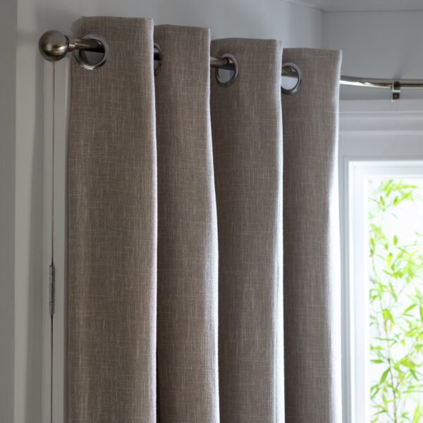 Habitat Blackout Eyelet Curtains - Oatmeal - 117x137cm