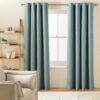 Habitat Blackout Eyelet Curtains - Ocean Blue - 117x137cm