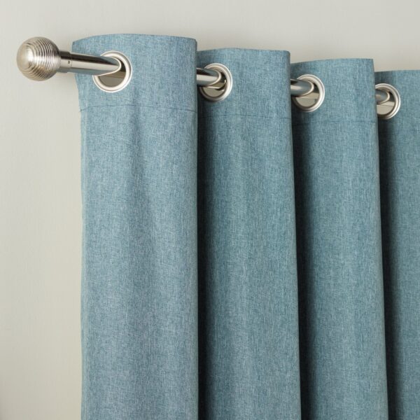 Habitat Blackout Eyelet Curtains - Ocean Blue - 117x137cm