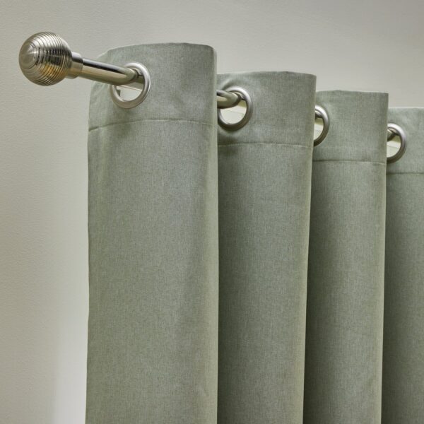 Habitat Blackout Eyelet Curtains - Sage Green - 117x137cm