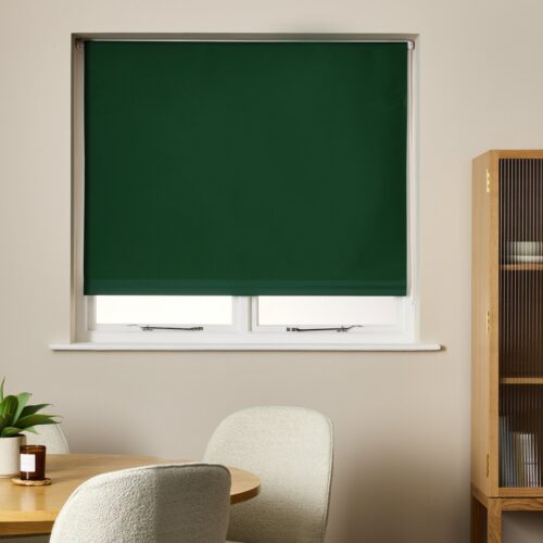 Habitat Blackout Forest Green Roller Blind - 60cm