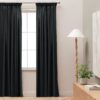 Habitat Blackout Pencil Pleat Curtains - Charcoal -117x137cm