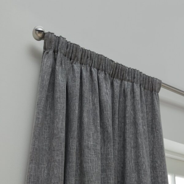 Habitat Blackout Pencil Pleat Curtains - Charcoal -117x137cm