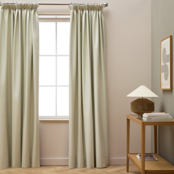Habitat Blackout Pencil Pleat Curtains - Cream - 117x137cm