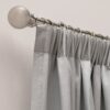 Habitat Blackout Pencil Pleat Curtains - Dove Grey-117x137cm