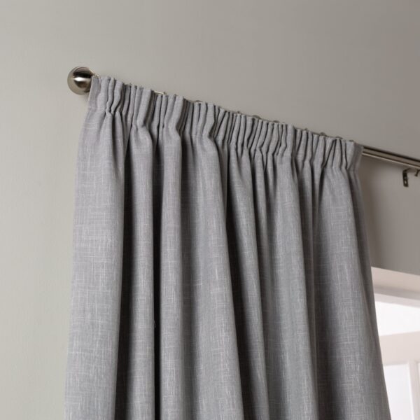 Habitat Blackout Pencil Pleat Curtains - Dove Grey-117x183cm