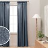 Habitat Blackout Pencil Pleat Curtains - Navy - 117x137cm