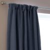 Habitat Blackout Pencil Pleat Curtains - Navy - 117x137cm
