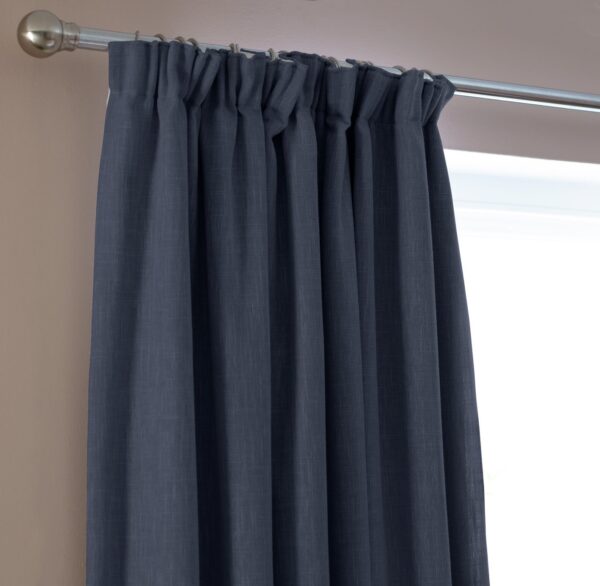 Habitat Blackout Pencil Pleat Curtains - Navy - 117x137cm