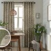 Habitat Cabin Geometric Eyelet Curtains - Green - 117x137cm