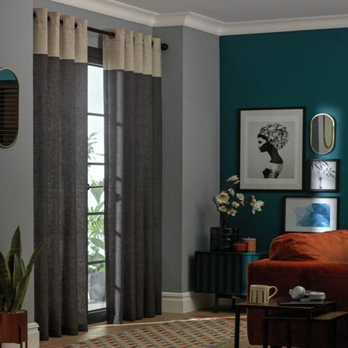 Habitat Eyelet Curtains - Charcoal - 117x137cm